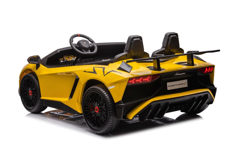 24V Lamborghini Aventador 2 Seater Ride on Car for Kids: Advanced Brushless Motor & Differential for High-Octane Fun