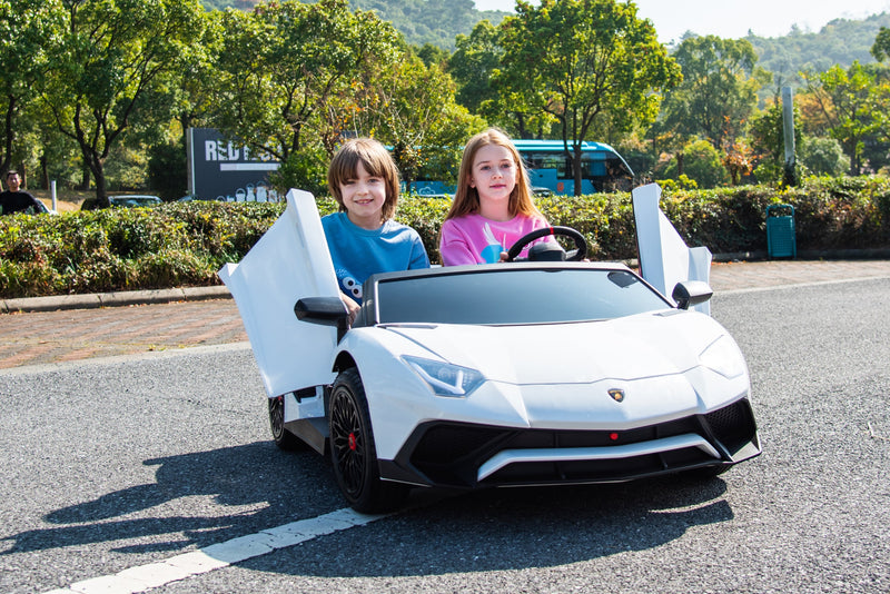 24V Lamborghini Aventador 2 Seater Ride on Car for Kids: Advanced Brushless Motor & Differential for High-Octane Fun