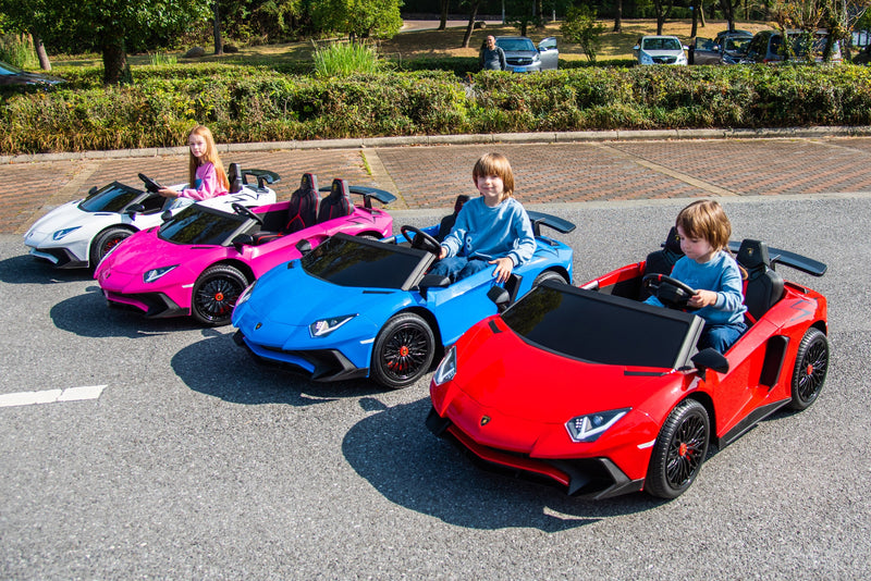 24V Lamborghini Aventador 2 Seater Ride on Car for Kids: Advanced Brushless Motor & Differential for High-Octane Fun