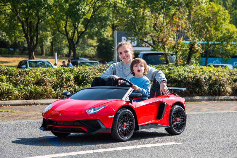 24V Lamborghini Aventador 2 Seater Ride on Car for Kids: Advanced Brushless Motor & Differential for High-Octane Fun