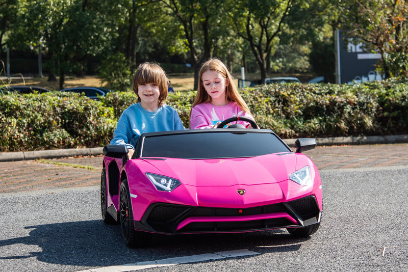 24V Lamborghini Aventador 2 Seater Ride on Car for Kids: Advanced Brushless Motor & Differential for High-Octane Fun