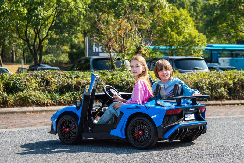 24V Lamborghini Aventador 2 Seater Ride on Car for Kids: Advanced Brushless Motor & Differential for High-Octane Fun