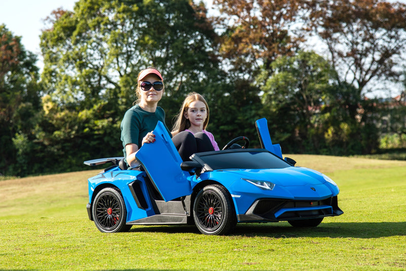 24V Lamborghini Aventador 2 Seater Ride on Car for Kids: Advanced Brushless Motor & Differential for High-Octane Fun