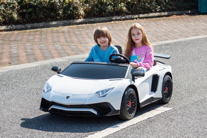 24V Lamborghini Aventador 2 Seater Ride on Car for Kids: Advanced Brushless Motor & Differential for High-Octane Fun